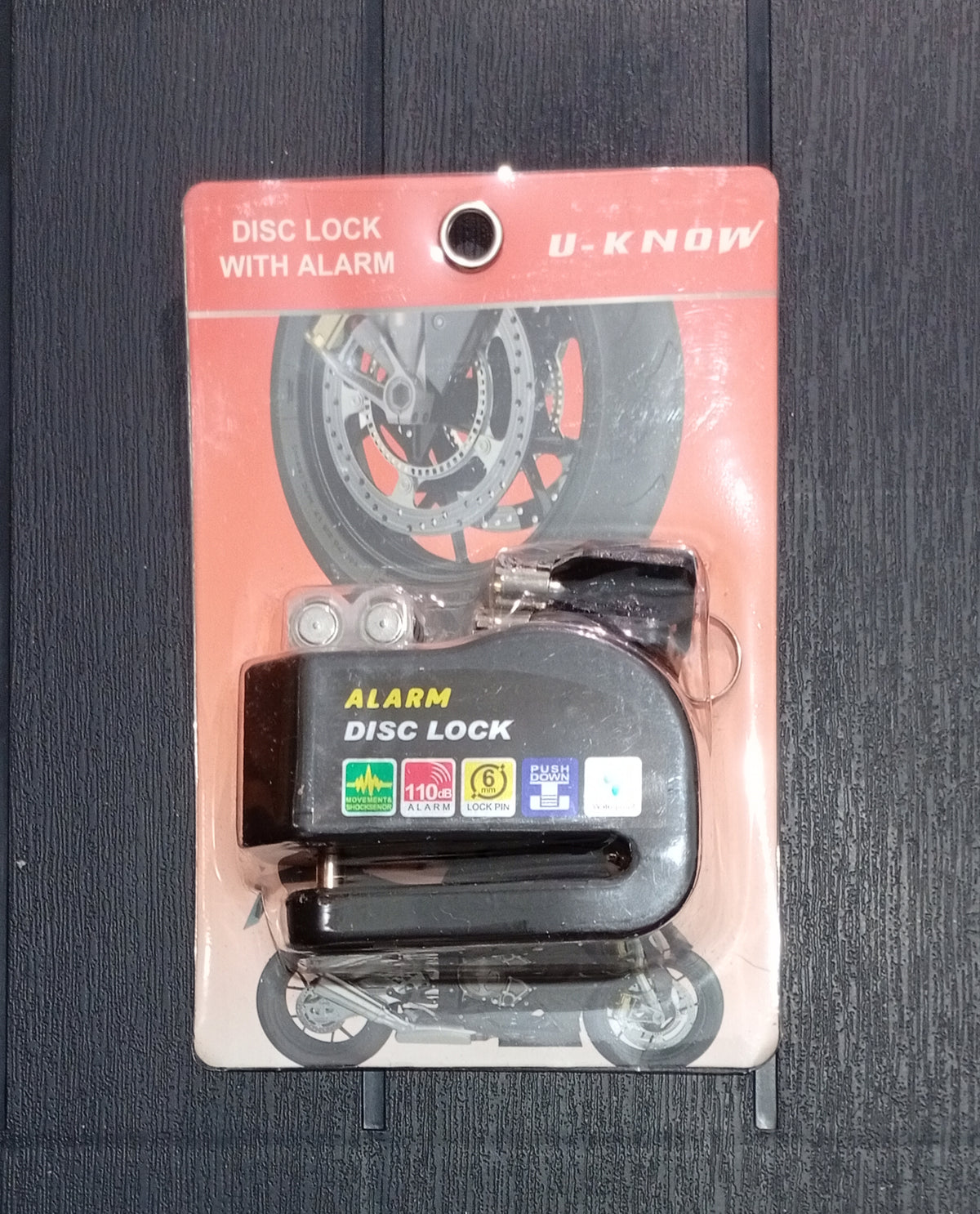قفل قرص مزود بإنذار alarm disc lock