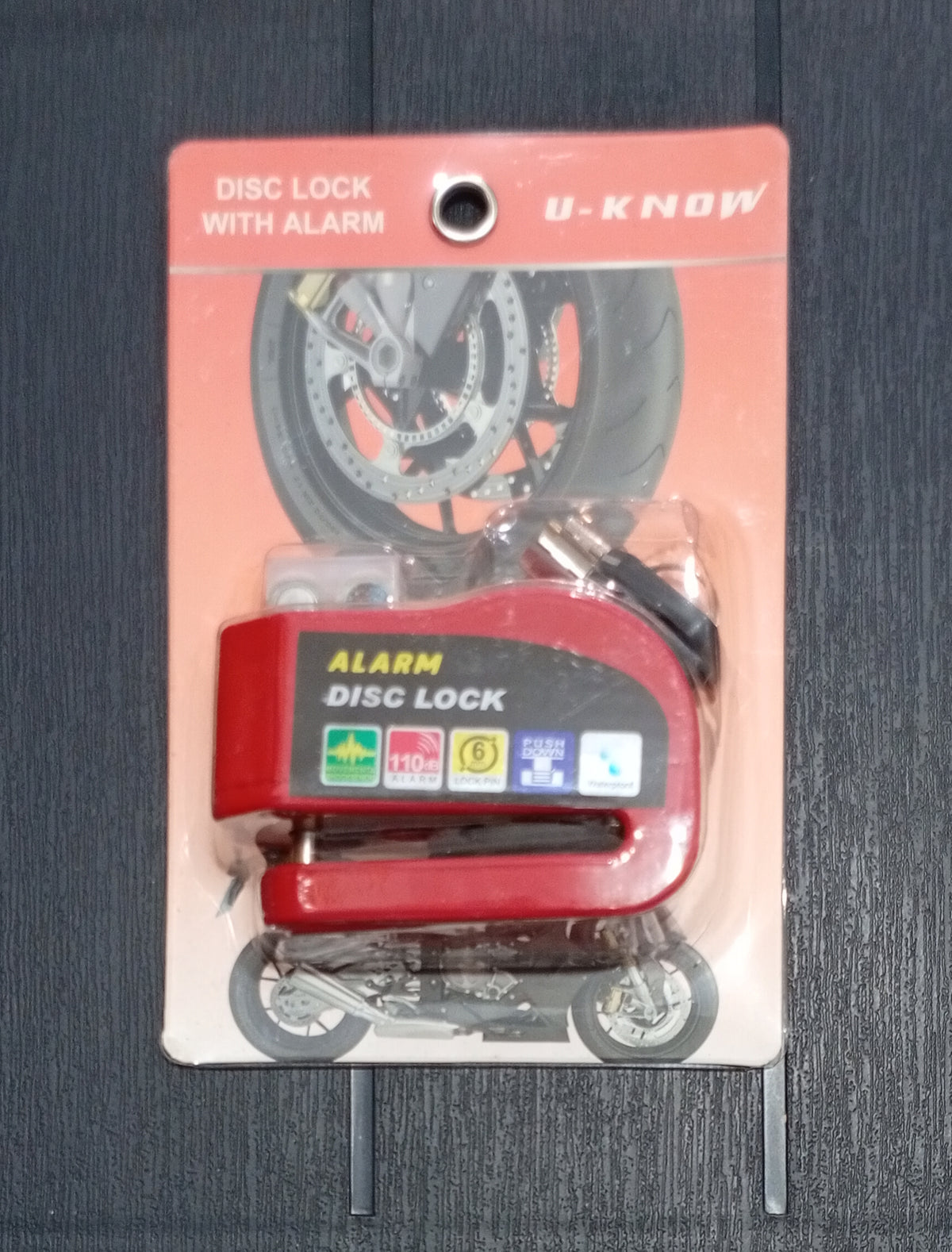قفل قرص مزود بإنذار alarm disc lock
