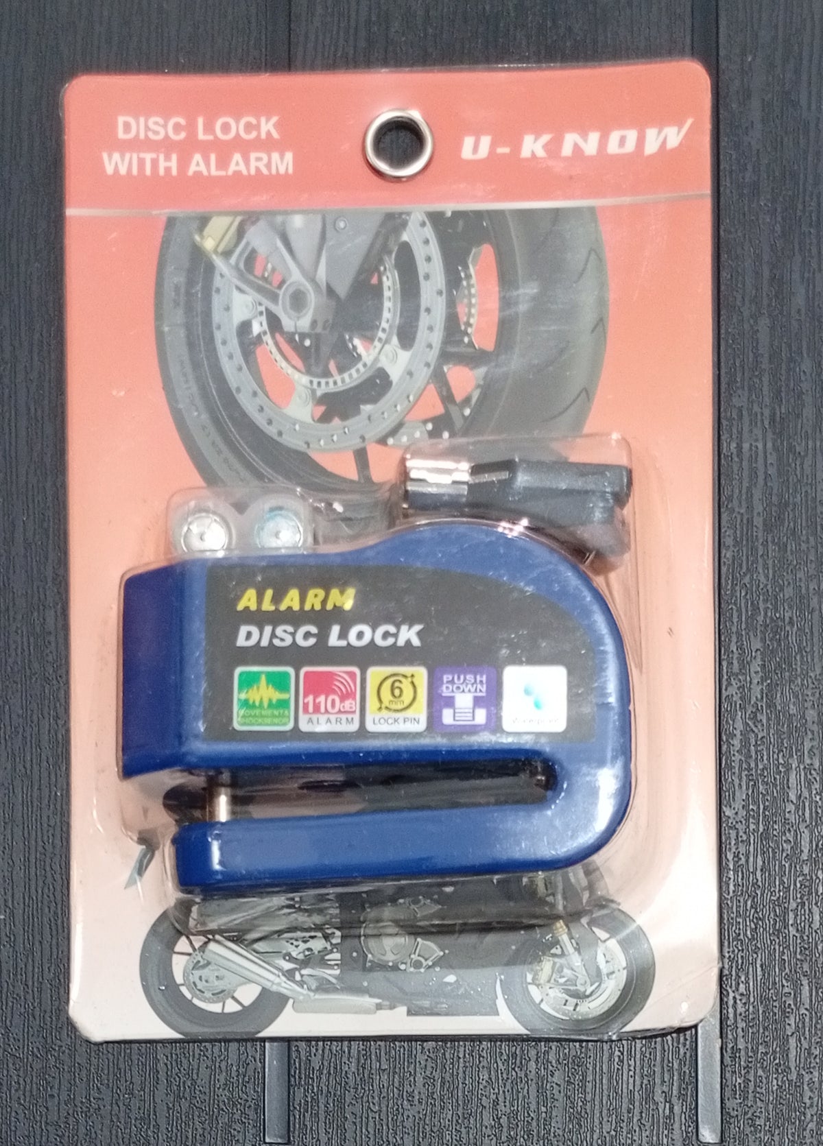 قفل قرص مزود بإنذار alarm disc lock